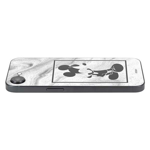 Disney Mickey Mouse Shape on Marble iPhone 16e Skin